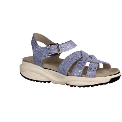 Produktbild von Xsensible Rhodos bequeme Sandalette, Damen, Lake Blue Metal, Leder, NEU - Damenschuhe Sandale bequem / lose Einlage, Blau, leder