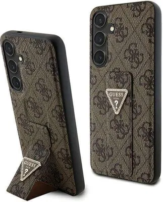 Immagine prodotto di Guess Guhcs24Spgs4Tdw S24 S921 Brązowy/Brown Custodia rigida Grip Stand 4G Triangle Strass