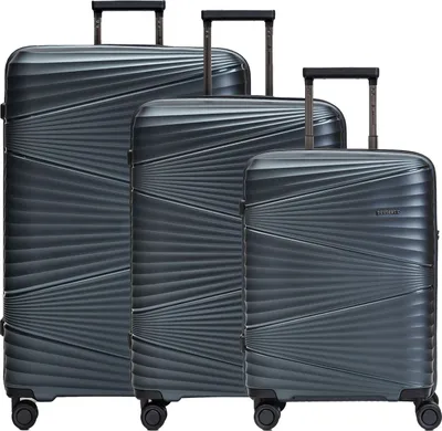 Produktbild von Pactastic Collection 02 Trolley-Set S / M / L Dark - Grey Metallic 2 anthrazit 55cm