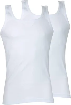 Image de Débardeur en Coton Athena Herren, modèle L210, couleur blanc/blanc, taille M (Europe)
