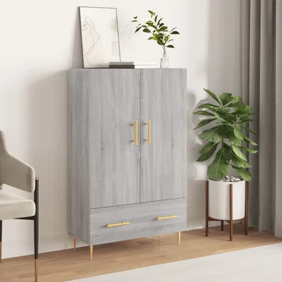 Produktbild von vidaXL Highboard Grau Sonoma 69,5x31x115 cm Holzwerkstoff