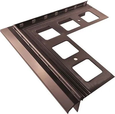 Produktbild von Renoplast Aluminium Traufprofil K20R Harzböden, Außenecke 90°, Braun