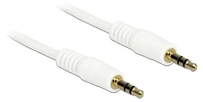 Produktbild von DeLOCK 0.5m 3.5mm M/M, 3.5mm, Männlich, 3.5mm, Männlich, 0,5 m, Weiß