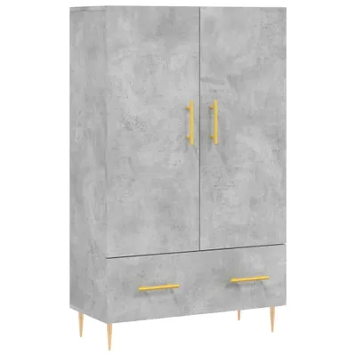 Produktbild von Highboard Betongrau 69,5x31x115 cm Holzwerkstoff