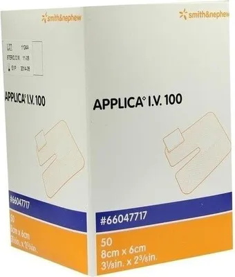 Image de Applica I.V.100 Pansement canule avec tampon absorbant 50 pces