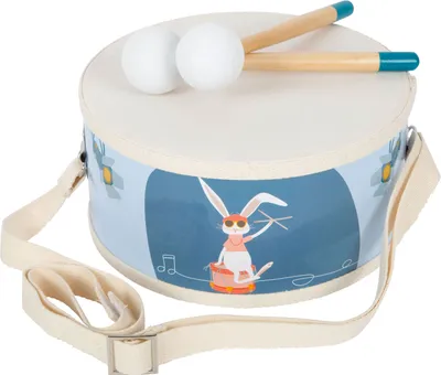 Produktbild von Small Foot - Houten Trommel Groovy Beats met Stokken, 3dlg.