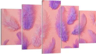 Produktbild von Bild auf Leinwand - Leinwandbild - Vogel Feder Farbe Komposition - 160x85cm - Wand Bild - Wanddeko - Leinwanddruck - Bilder - Kunstdruck - Wanddekoration - Leinwand bilder - Wandkunst - EA160x85-2922