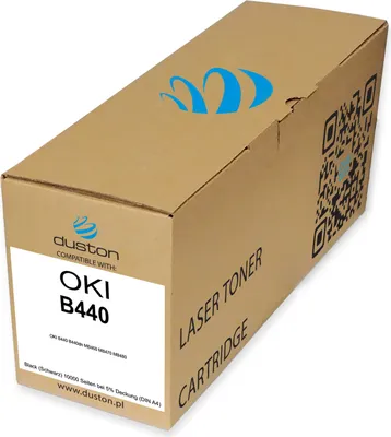 Obrázek produktu pro B440, 43979207 Tonerová tisková kazeta černé barvy kompatibilní s OKI B440 B440dn MB460 MB470 MB480