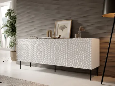 Obrázok produktu pre Komoda s dvierkami MACARIO 2 - biela