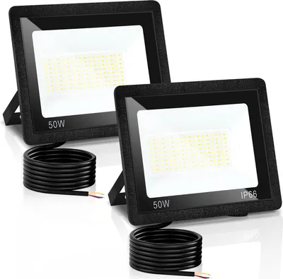 Produktbild von Jopassy LED Fluter LED Baustrahler 2X 50W 3 Farbe 3000/4000/6500K Floodlight mit IP66 Wasserdicht