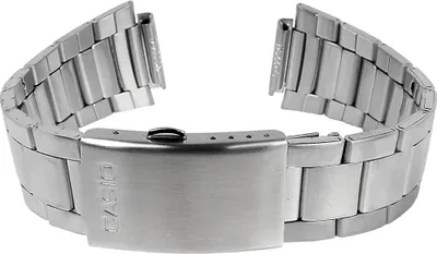 Produktbild von Casio Uhrenarmband Edelstahl 18mm Silberfarben für AE-1000 AQW-100