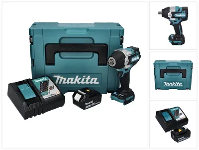 Immagine prodotto di Avvitatore a impulsi a batteria Makita DTW 701 RF1J 18 V 700 Nm 1/2" XPT Brushless + 1x batteria ricaricabile 3,0 Ah + caricabatterie + Makpac