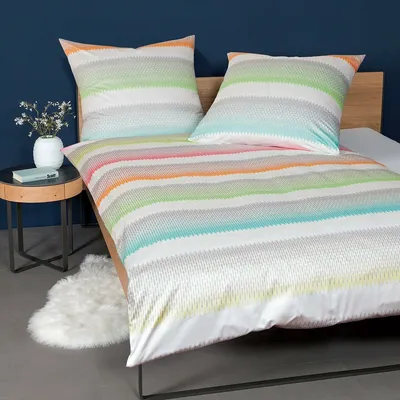Produktbild von Janine Mako-Satin Bettwäsche Milano 45038-09 multicolor 135x200 cm + 80x80 cm