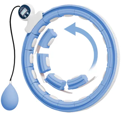 Produktbild von SPORTNOW Smart Hula Hoop Reifen Erwachsene mit Gewicht Kugel Zähler 16 Knoten