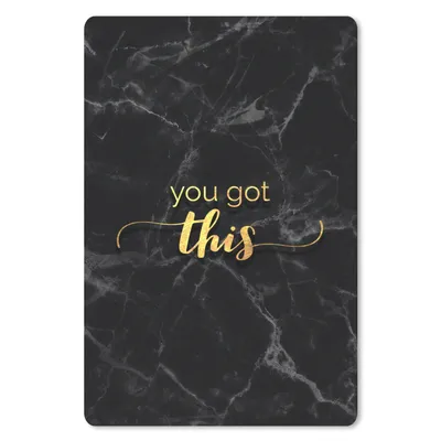 Produktbild von MuchoWow® Mauspad Mousepad Zitate - Motivation - Gold - Marmor 18x27 cm - Mousepads - Maus Mat - Pad - Mausunterlage