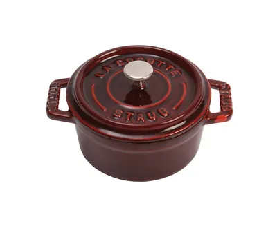 Image de Staub mini marmite ronde en fonte 250 ml, grenadine 405098050