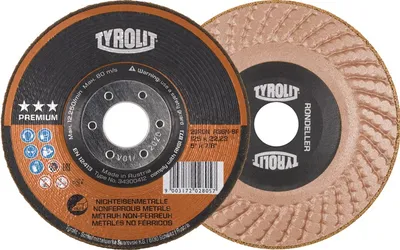 Obrázok produktu pre RONDELLER® brúsny kotúč D125xSmm zrnitosť 36 29RON RONDELLER neželezné kovy otvor 22,23 mm