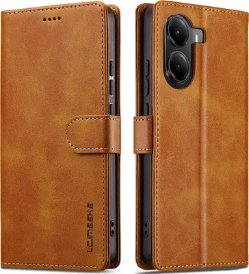 Produktbild von Hülle für Xiaomi Poco X7 Pro, Klapphüllen Brieftasche Leder Magnetverschluss Ständer Schutzhülle Gelb