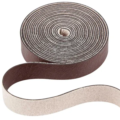 Kunstlederstreifen 1,2 mm, dunkelbraun, 79 cm, für DIY-Schmuck