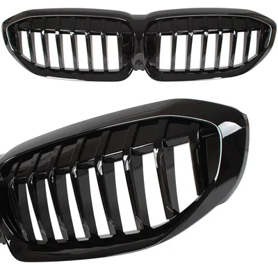 Kühlergrill Sportgrill Grill Schwarz Glanz für BMW 3 G20 G21 ab 2018-2022 – Produktansicht