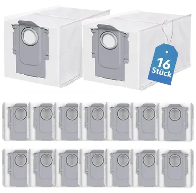 Produktbild von Staubbeutel für Saugroboter - 16 Stück - Kompatibel mit Qrevo Edge 2/T/Qrevo S Pro/Qrevo Master