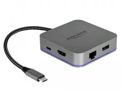 Immagine prodotto di DELOCK Dockingstation USB Typ-C Mobilgeräte 4K HDMI/Hub/LAN/