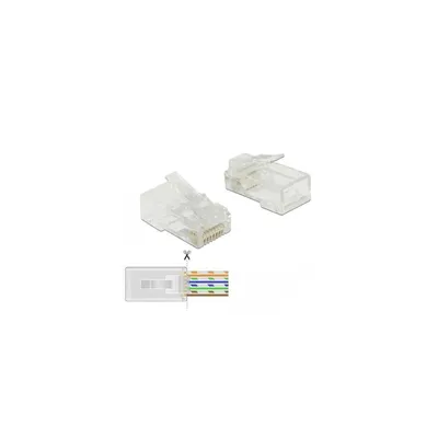 Produktbild von DeLOCK 86453, RJ-45, Transparent, Polycarbonat, Cat6, U/UTP (UTP), Gold