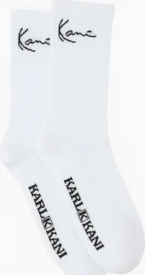Produktbild von Karl Kani 2P Signature Crew Socken Uni 2er Set Weiß 35-38