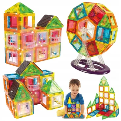 Zdjęcie produktu dla Klocki magnetyczne 70 Elementów Magnetic