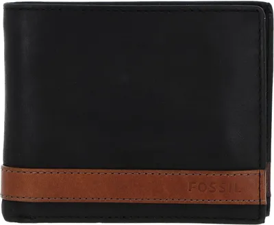 Produktbild von Fossil Geldbörse Quinn Bifold Schwarz ML3653-001 Herren Geldbeutel