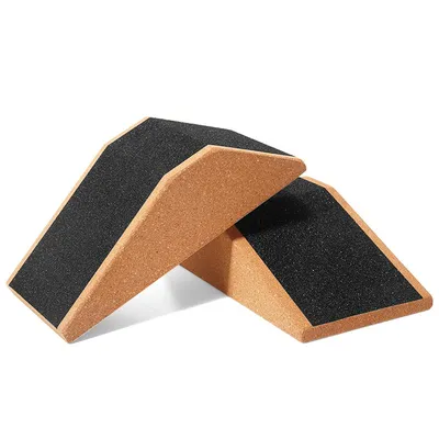 Produktbild von 2PCS Kork-Squat-Wedges,zur Fersenerhöhung, geeignet für Kniebeugen, Knöcheldehnung, Yoga und Wadenstütze, verwendbar für Squats und Gewichtheben