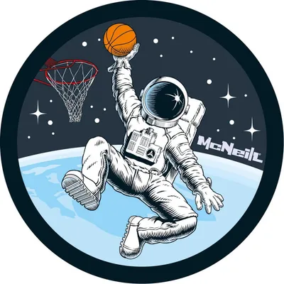 Produktbild von McNeill Schulranzen-Zubehör McAddy Basketball Astronaut dunkelblau