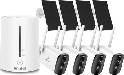 Zdjęcie produktu dla Kamera monitoringu, rozdzielczość 4MP, zasilana energią słoneczną, zestaw 4 sztuk