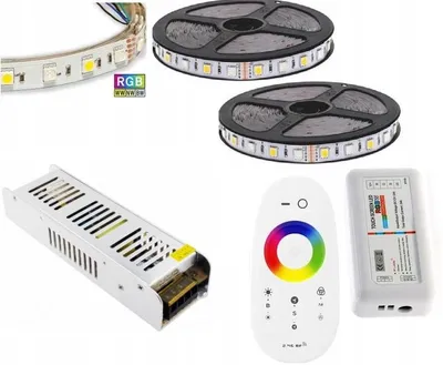 Produktbild von Omako LED-Streifen-Set 5050 RGB Kaltweiß 11m Funksteuerung