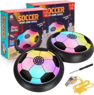 Immagine prodotto di Set da calcio da tavolo - 2 pezzi - Ricaricabile - Luce LED - Per bambini