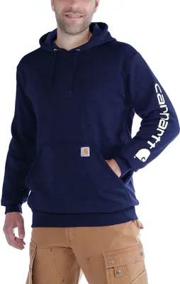 Produktbild von Carhartt Herren Hoodie Midweight Sleeve Logo Hooded, New Navy, M