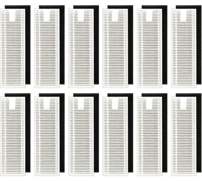Image de INF Lot de 12 filtres HEPA de remplacement pour aspirateur robot, compatible avec Tikom G8000 et compatible avec Tikom G8000 Pro