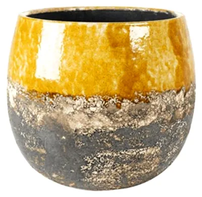Produktbild von Blumentopf Gelb-Mehrfarbig D 30 cm H 25 cm