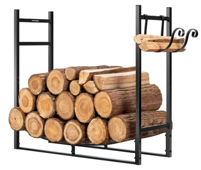 Imagen del producto de Elzusha - Estantería para leña, apta para interior y exterior, de alta resistencia