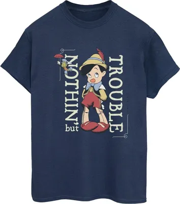 Produktbild von Disney - "Nothing But Trouble" T-Shirt für Damen BI42568 (XXL) (Marineblau)