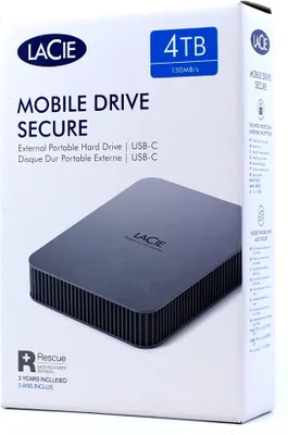 Immagine prodotto di LaCie Mobile Drive STLR4000400 - Apple Exclusive - Festplatte - verschlüsselt - 4 TB - extern (tragbar)