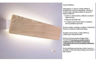 Zdjęcie produktu dla Kinkiet OSLO LED Nowodvorski 9701