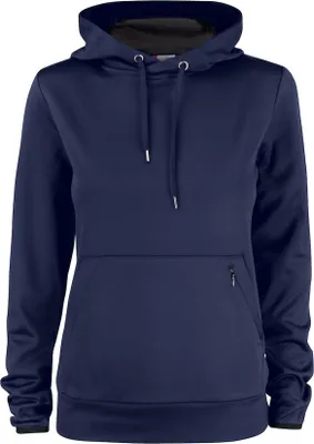Produktbild von Damen Hoodie Oakdale mit Kängurutasche, Reißverschlusstasche, Mesh-Kapuze und elastischen Bündchen