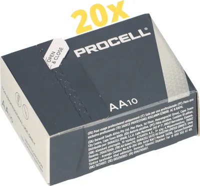 Produktbild von 200x Duracell Procell MN1500 Mignon AA LR6 Batterie