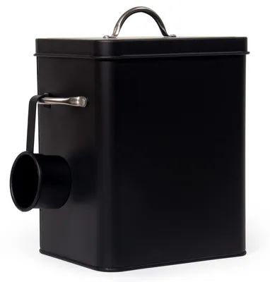 Productafbeelding van Opbergdoos voedsel - Metaal - Met deksel en lepel - 6,5 liter