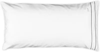 Produktbild von Kissenbezug, 80 x 40 cm, 100% Baumwolle, weiß/grau