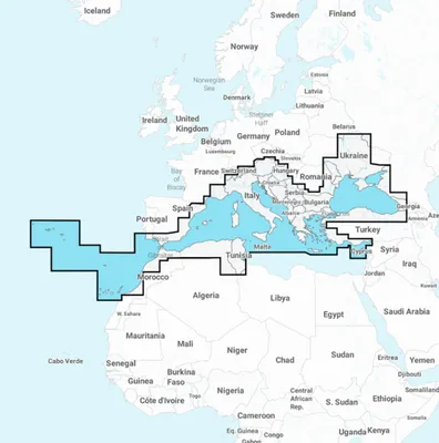 Produktbild von Navionics+ 43XG MSD Mittelmeer und Schwarzes Meer