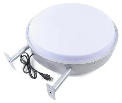 Produktbild von LED-Doppelseitige Lichtbox, 50 cm Durchmesser, wasserdichtes Design, WEISS