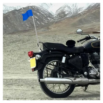 Produktbild von Fahnenmast Halterung für Motorräder und Fahrräder, teleskopierbarer Flaggenhalter aus Aluminiumlegierung, 1,2 m