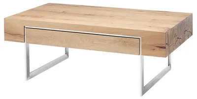Produktbild von home24 Couchtisch - Eiche Nachbildung / Silber